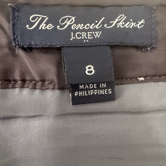 J.Crew Grey Wool Pencil Skirt - Picture 3 of 6